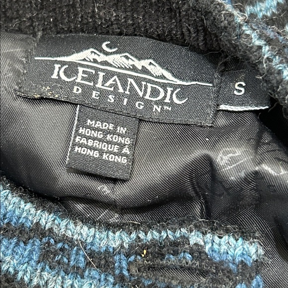 Icelandic Design Fair Isle Knit Cardigan Sweater - Picture 7 of 11